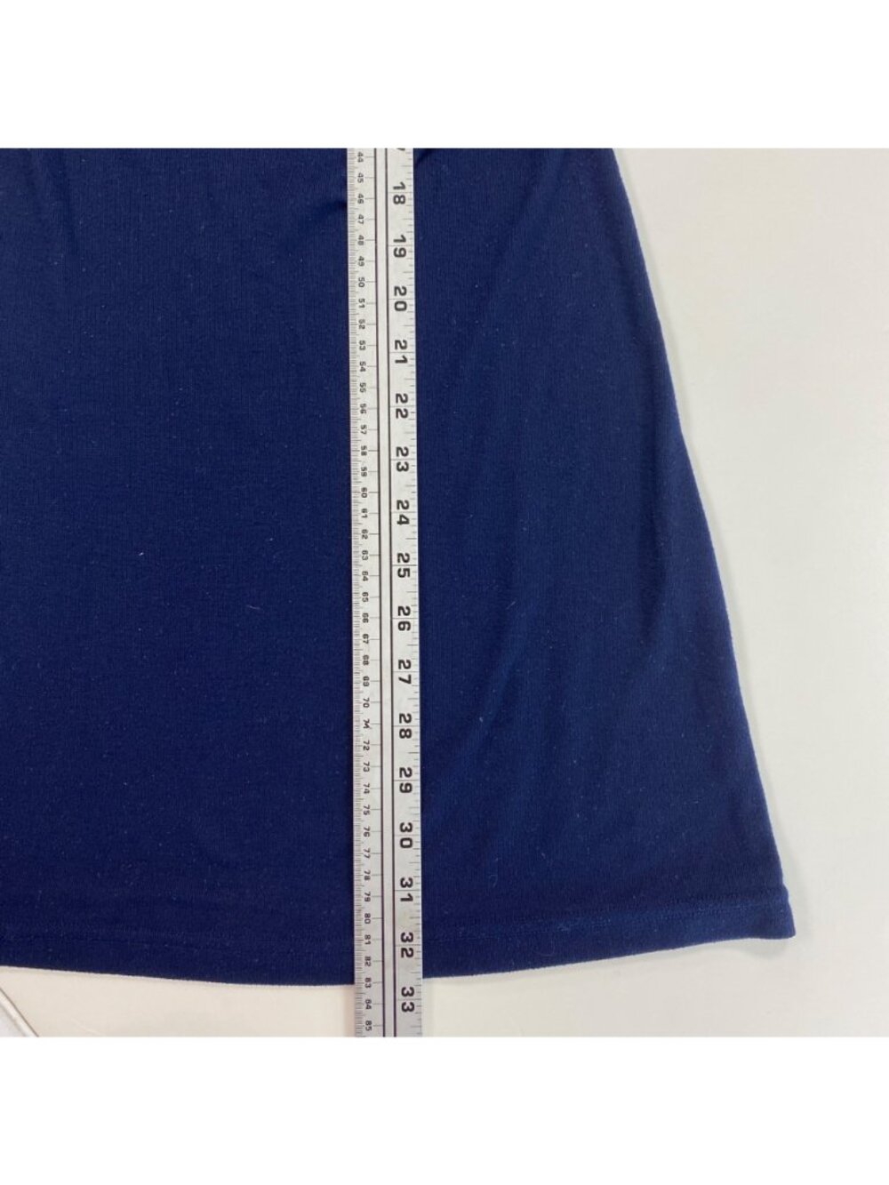 Calvin Klein Navy Blue Double Strappy Bodycon Tank Mini Dress White Size Small - Picture 10 of 10